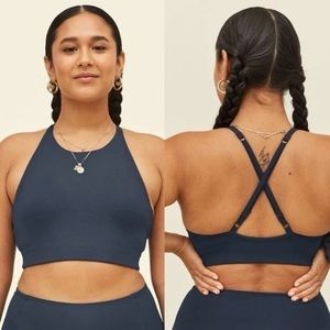 NWT Girlfriend Collective Topanga Sports Bra Sz XS Midnight Blue